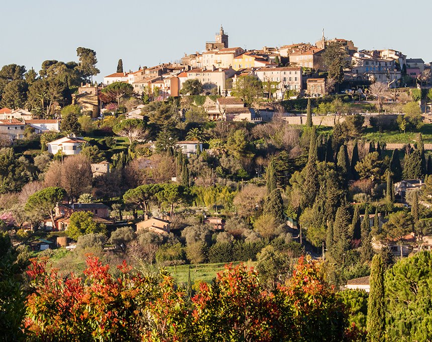 Mougins, set on a picturesque hilltop